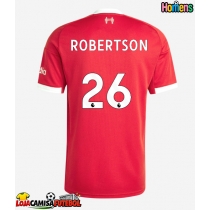 Camisa de Futebol Liverpool Andrew Robertson #26 Equipamento Principal 2025-26 Manga Curta